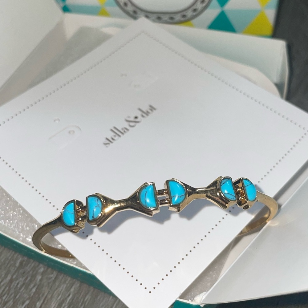 NEW! Stella & Dot Turquoise Stone Cuff